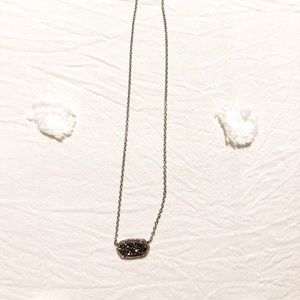 Kendra Scott Rhodium Elisa Platinum Druzy